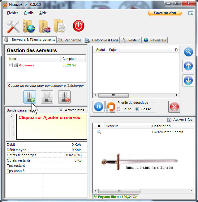 ajouter un serveur budget