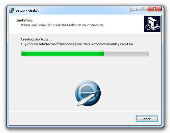 installation de grabit en cours
