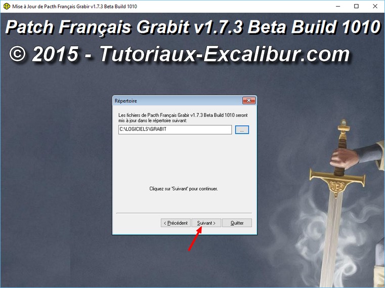 pret a installer le patch francais de Grabit 1.7.2 beta 6