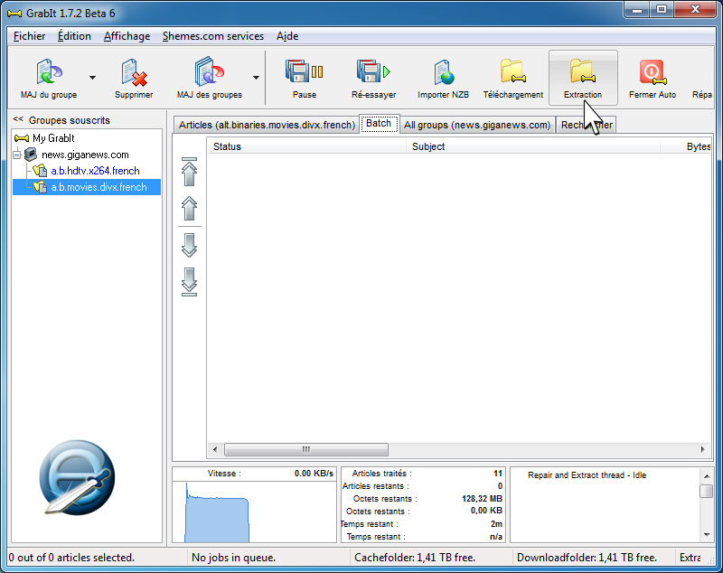 dossier extraction de Grabit