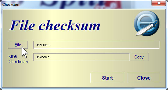 file checksum