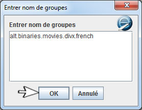 saisir le nom du groupe
