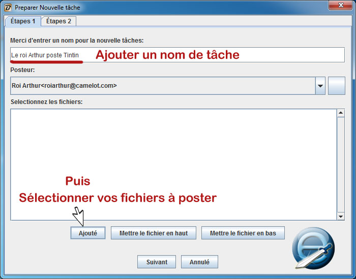 preparer le post sur JbinUp