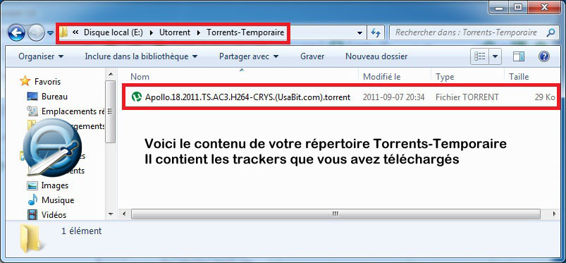 Dossier temporaire de uTorrent