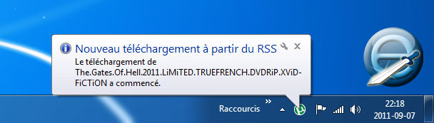 Nouveau téléchargement en cours sous uTorrent