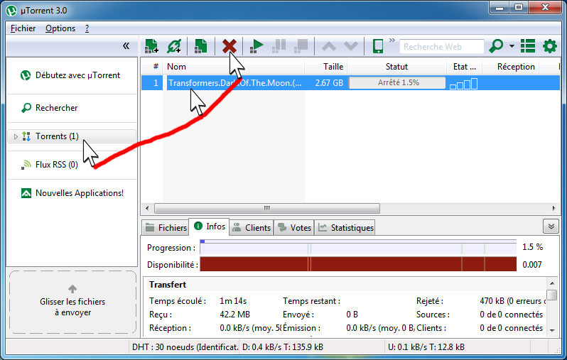 Nouvelles applications de uTorrent